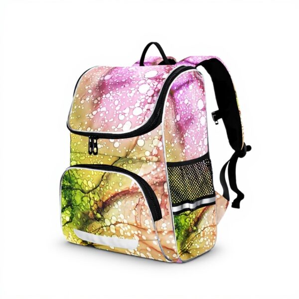 Sac à dos enfant Vnurnrn marbre granit design arc-en-ciel