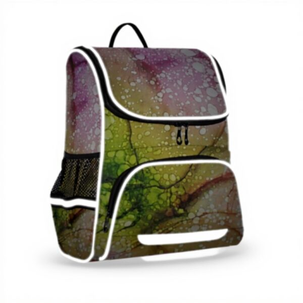 Sac à dos enfant Vnurnrn marbre granit design arc-en-ciel