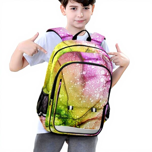 Sac à dos Vnurnrn marbre granit arc-en-ciel enfants