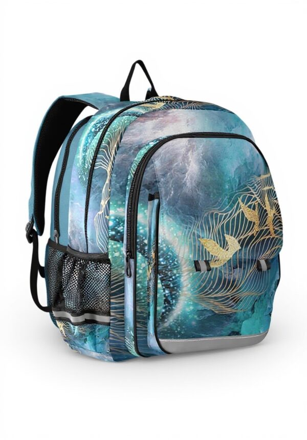 Sac à dos Vnurnrn marbre granite oiseau mer lune enfants