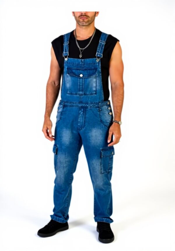 Pantalon jean homme WEGRT coton confortable bleu XXL