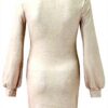 WVONIF Robe Pull Femme Hiver Chaud Chic Sweater Dress