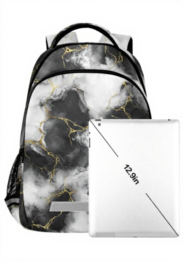 Sac à dos enfant Wzzzsun granit marbre réfléchissant école