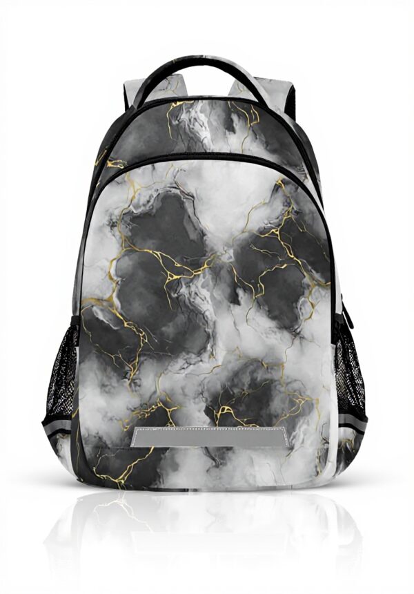 Sac à dos enfant Wzzzsun granit marbre réfléchissant école