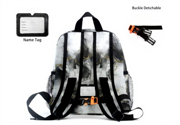 Sac à dos enfant Wzzzsun granit marbre école maternelle