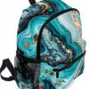 Sac à dos enfant Wzzzsun granit marbre turquoise école
