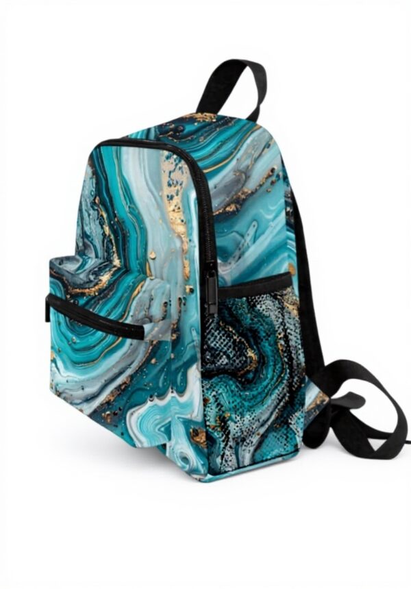 Sac à dos enfant Wzzzsun granit marbre turquoise école
