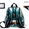 Sac à dos enfant Wzzzsun granit marbre turquoise école