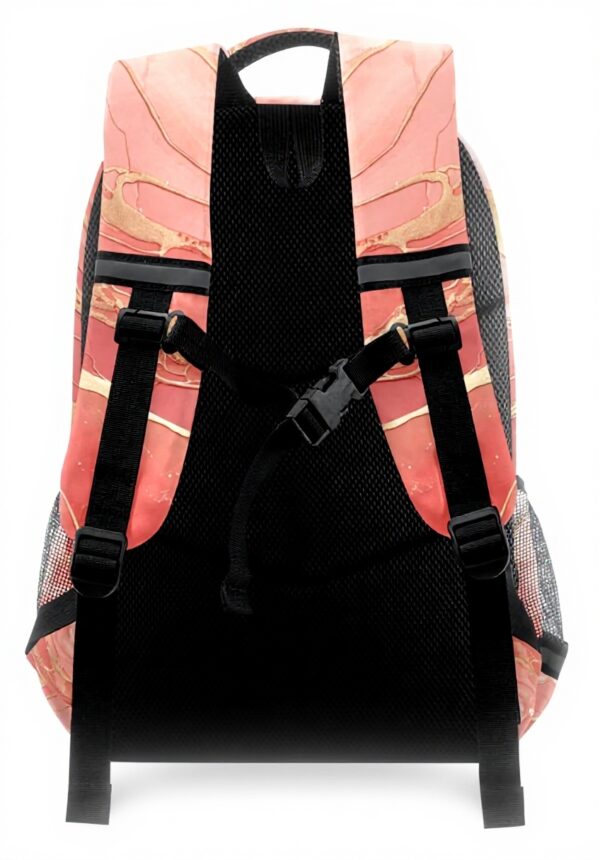 Sac à dos enfant granit marbre rose Wzzzsun réfléchissant