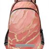 Sac à dos enfant granit marbre rose Wzzzsun réfléchissant