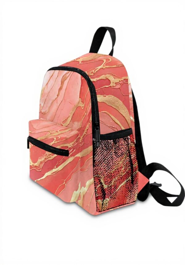 Sac à dos enfant Wzzzsun impression granit marbre rose école