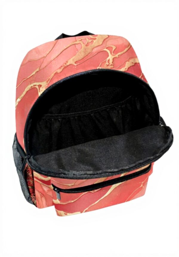 Sac à dos enfant Wzzzsun impression granit marbre rose école