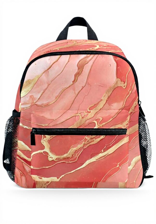 Sac à dos enfant Wzzzsun impression granit marbre rose école