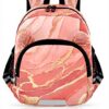 Sac à dos enfant granit marbre rose Wzzzsun école maternelle