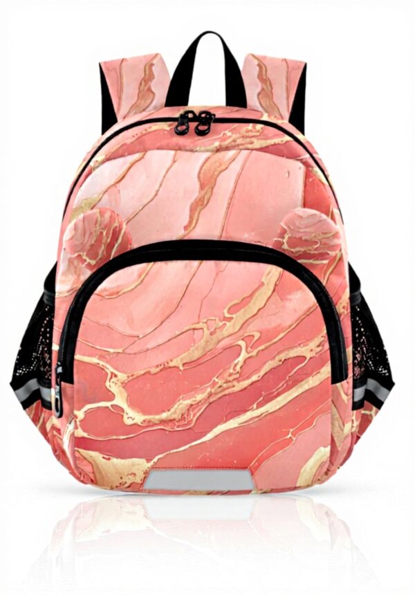 Sac à dos enfant granit marbre rose Wzzzsun école maternelle