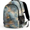 Wzzzsun Sac à Dos Enfant Marbre Granit Cuivre Réfléchissant