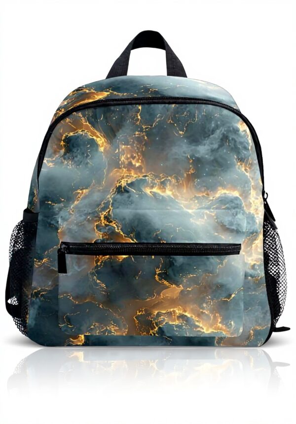 Sac à dos enfant Wzzzsun marbre granit cuivre métallisé