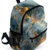 Sac à dos enfant Wzzzsun marbre granit cuivre métallisé