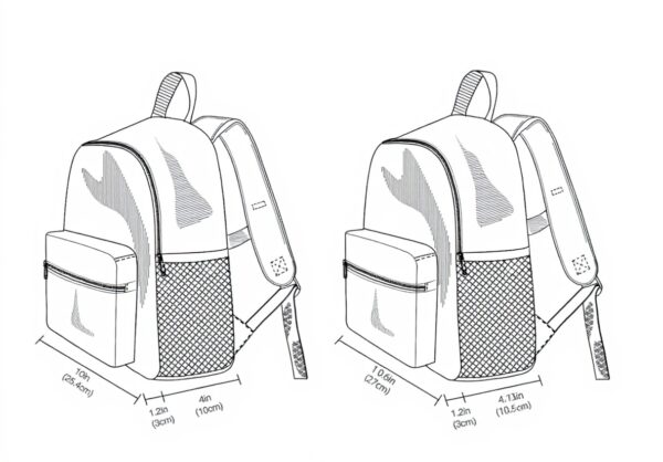 Sac à dos enfant Wzzzsun marbre granit cuivre métallisé