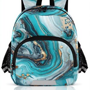 Sac à dos enfant Wzzzsun marbre turquoise granit école