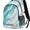 Sac à dos enfant Wzzzsun marbre turquoise granit