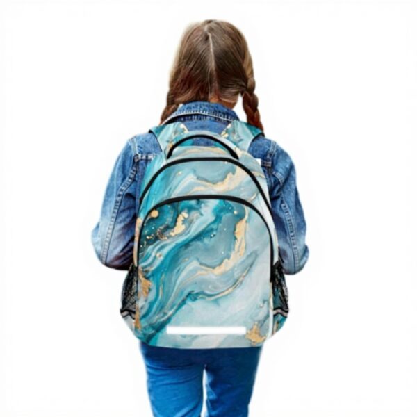 Sac à dos enfant Wzzzsun marbre turquoise granit
