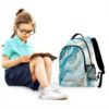 Sac à dos enfant Wzzzsun marbre turquoise granit