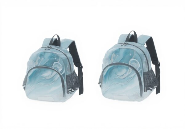 Sac à dos enfant Wzzzsun marbre turquoise granit maternelle