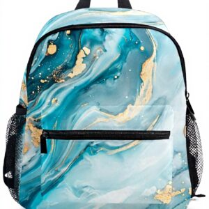 Sac à dos enfant Wzzzsun marbre turquoise granit maternelle