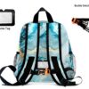 Sac à dos enfant Wzzzsun marbre turquoise granit maternelle