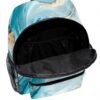 Sac à dos enfant Wzzzsun marbre turquoise granit maternelle