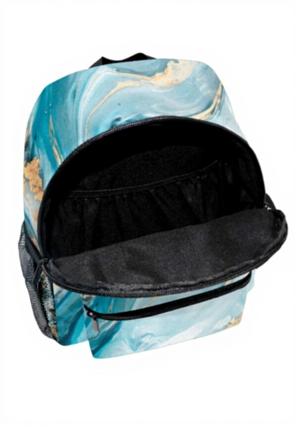 Sac à dos enfant Wzzzsun marbre turquoise granit maternelle