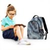 Sac à dos enfant Wzzzsun granit marbre réfléchissant école