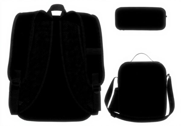 Ensemble sac à dos scolaire YsoLda 3 pièces granit sarcelle