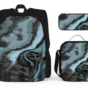 Ensemble sac à dos scolaire YsoLda 3 pièces granit sarcelle